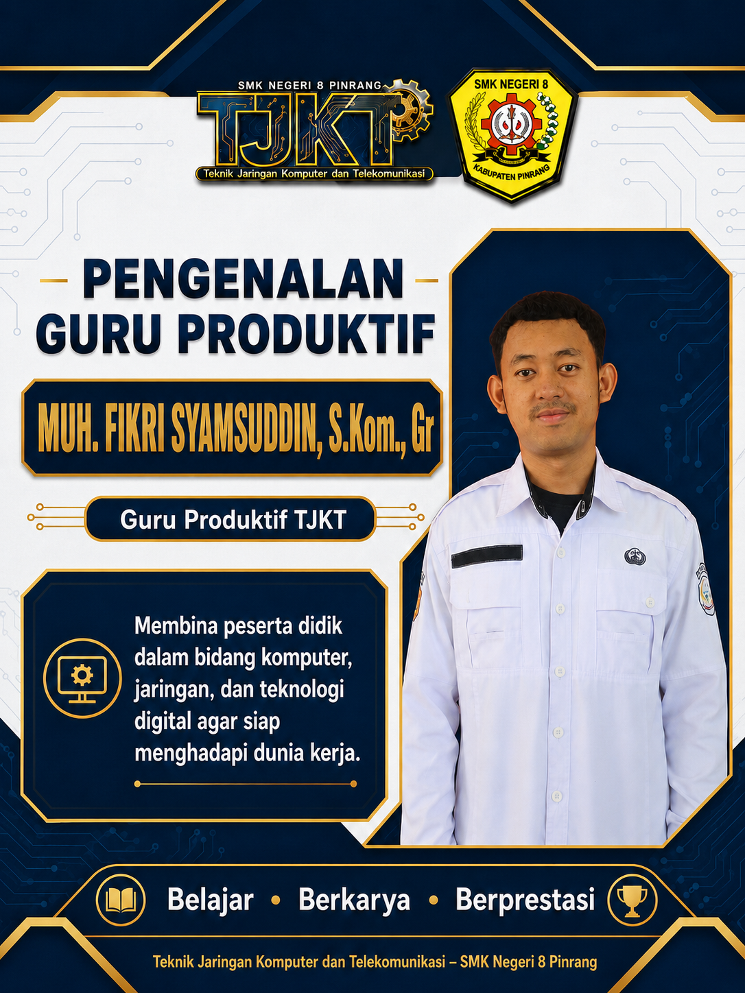 Dokumentasi kegiatan bersama siswa SMKN 8 Pinrang